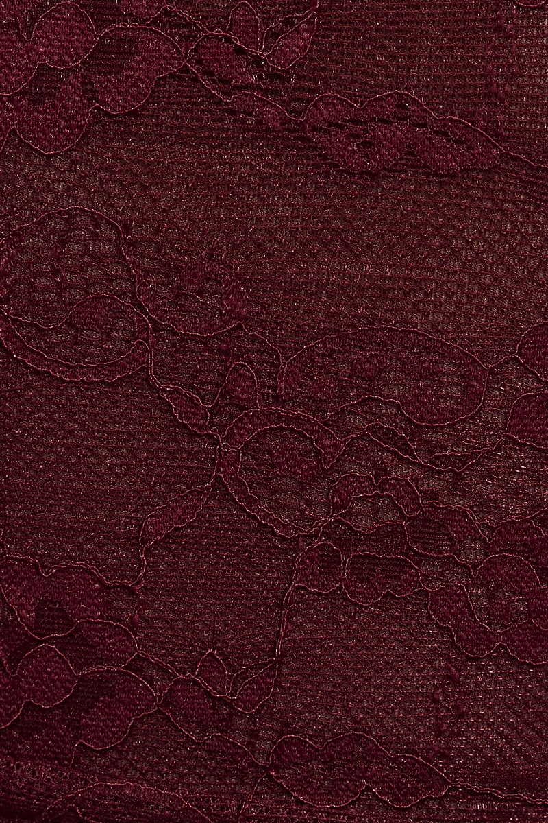 Halter Plunge Lace Top
