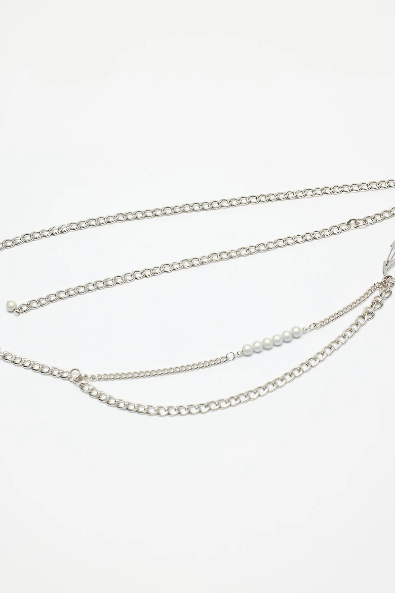 Ceinture chaîne et perle