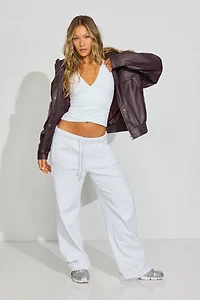 Camisole croisée froncée