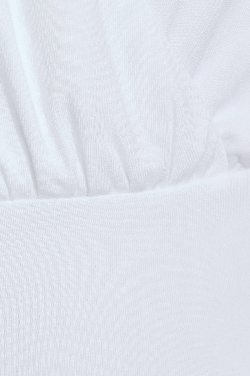 Smooth Surplice Halter Top