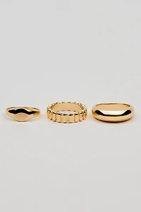 Set of 3 Signet Rings