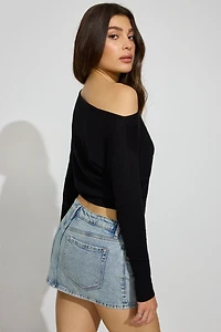 Rae Asymmetric Fine Sweater
