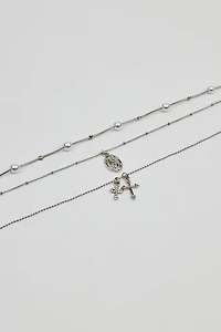 Ensemble de 3 colliers à perles
