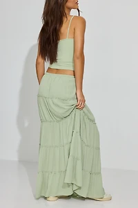 Tiered Maxi Skirt