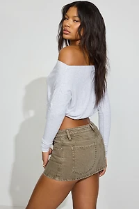 Twill Micro Skort