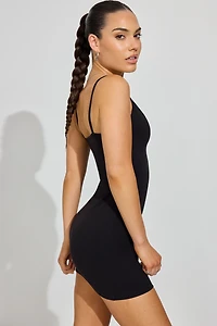 Sleek Plunge Cami Mini Dress