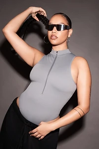 Power B.DY Zip-Up Bodysuit