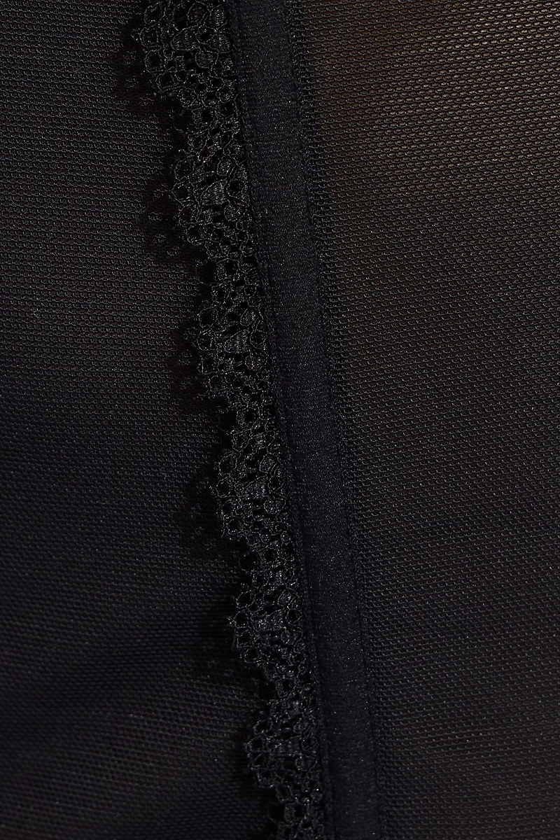 Milan Mesh Tie Back Bustier