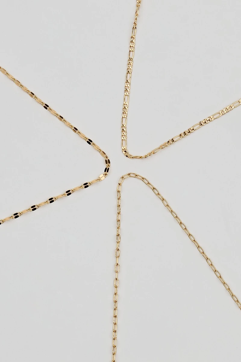 Ensemble de 3 chaînes de cheville délicates