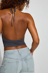 Cupro Cowl Halter Top
