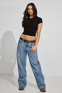 Crewneck Cropped T-Shirt