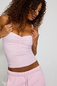 Ruched Sweetheart Cami Top