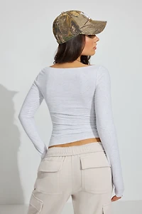 Estelle Long Sleeve Boatneck Top