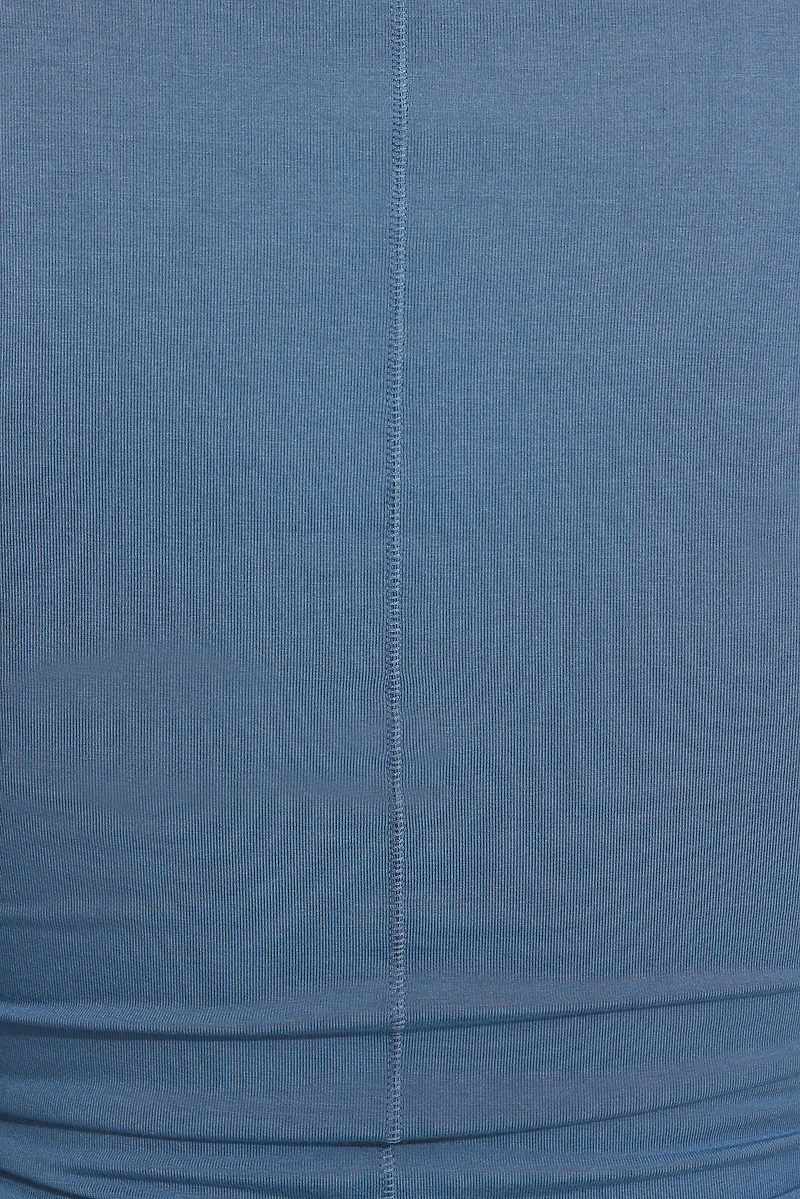 Haut doux à col échancré et manches longues