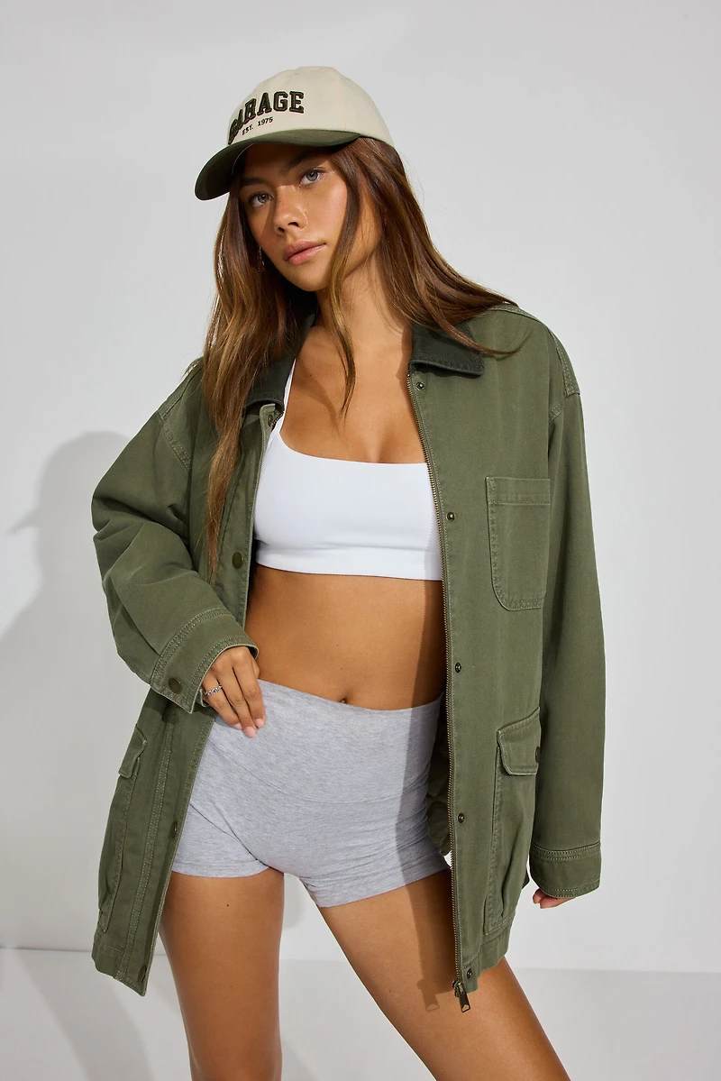 Long Twill Field Jacket