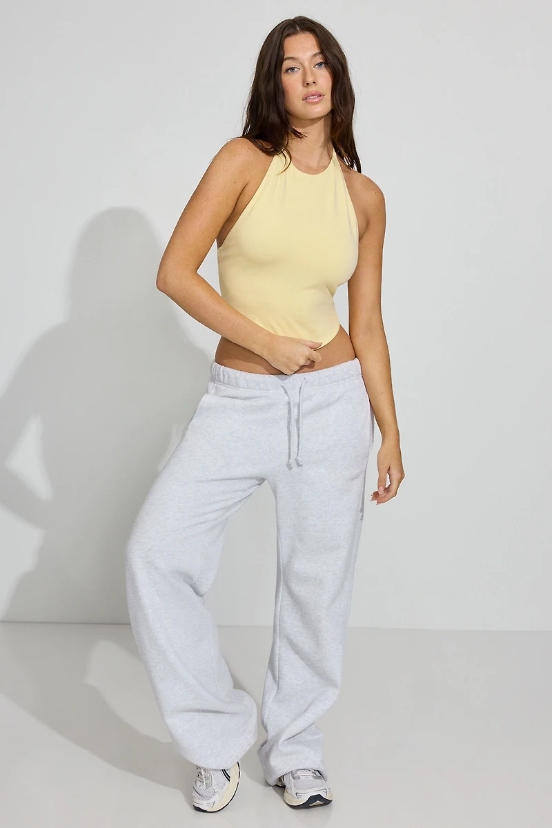 High Neck Open Back Halter Top