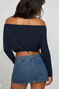 Serene Off Shoulder Long Sleeve Top