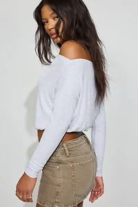 Serene Off Shoulder Long Sleeve Top