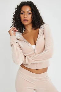 JUICY COUTURE  OG Big Bling Velour Hoodie