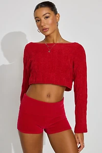 Chenille Shorts