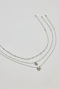 Ensemble de 3 colliers à perles