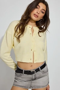 Renee Spongy Cropped Cardigan