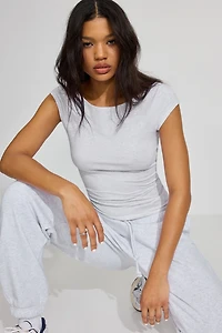 Estelle Boatneck Short Sleeve T Shirt