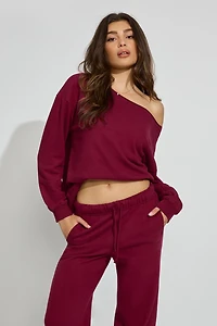 Sweatshirt SoftTerry à épaules dégagées