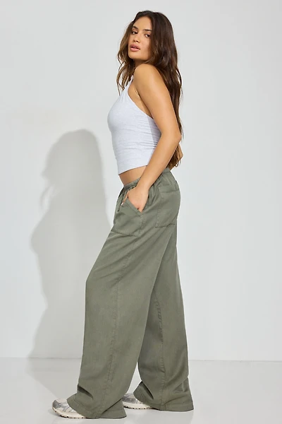 Twill Pull-On Pants