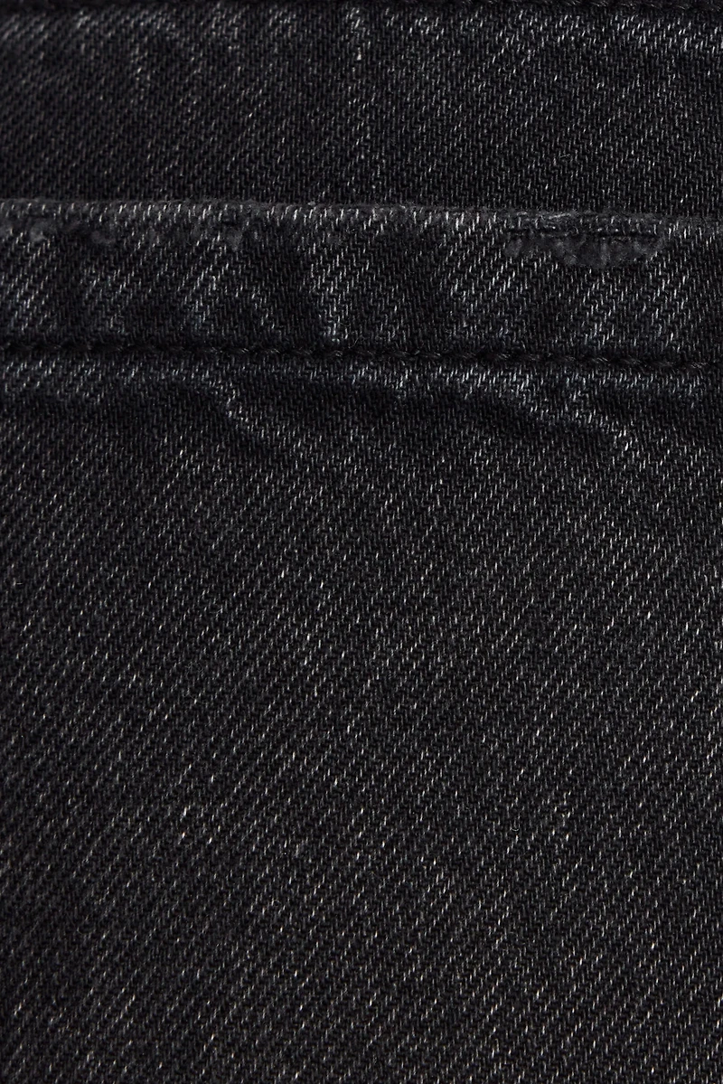 Low Rise Cuffed Denim Shorts