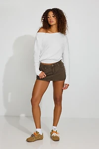 Rae Asymmetric Fine Sweater