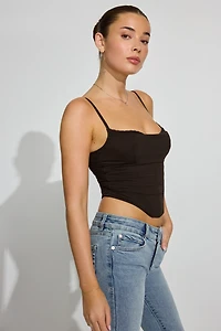 Bustier en maille à ouverture Ally