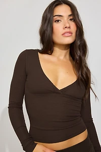 Crossover Long Sleeve Top