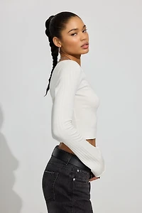 Bodycon Scoop Neck Sweater