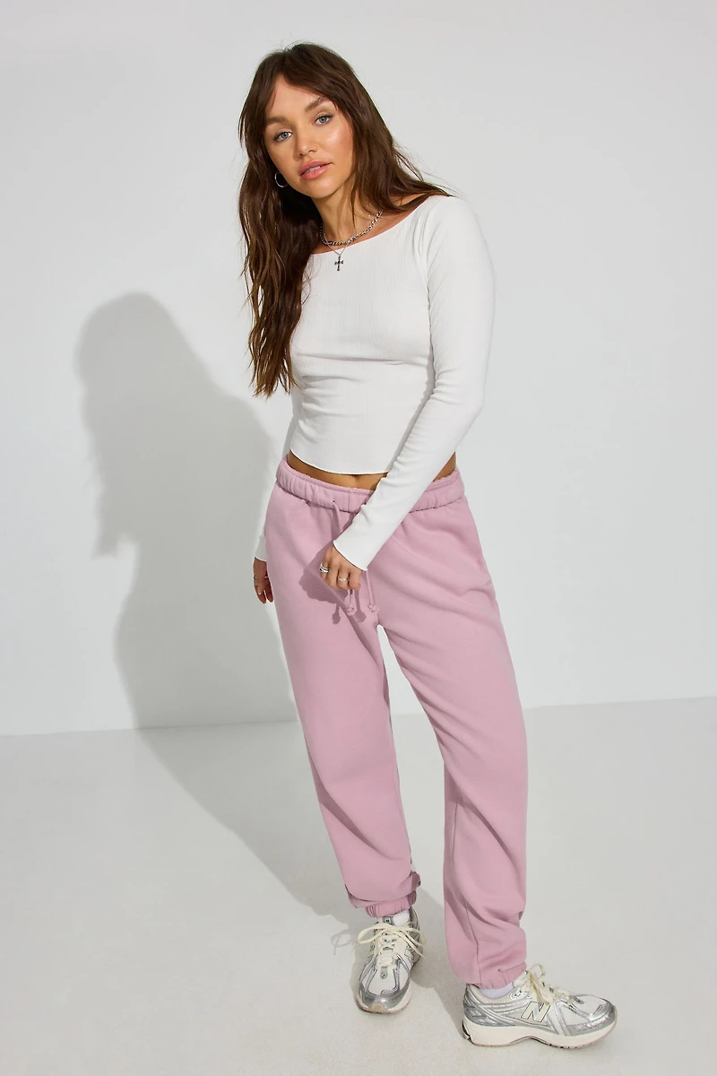 Long Sleeve Boatneck Top