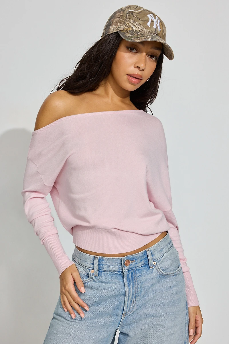 Rae Asymmetric Fine Sweater