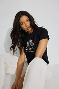 T-shirt à col rond années 90