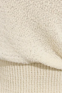 Bouclé Boat Neck Sweater
