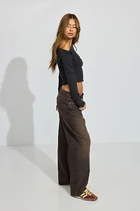 Spongy Off Shoulder Sweater