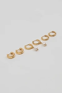 3 Pack Pearl Party Earrings