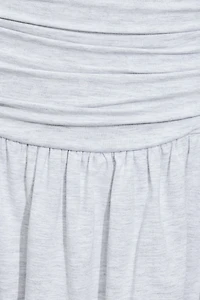 Flirty Hem Tube Romper Dress