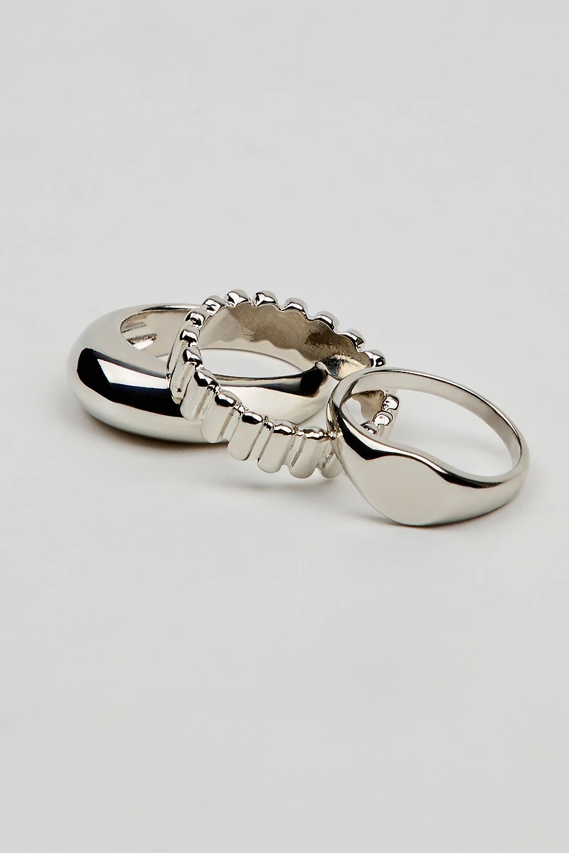 Set of 3 Signet Rings