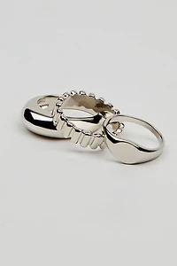 Set of 3 Signet Rings