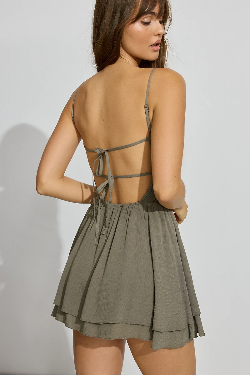 Kenzie Smocked Tiered Romper