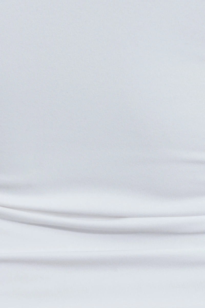 Haut à col en V et manches longues Sleek