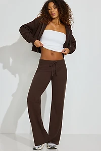Stretch Terry Bootcut Pants