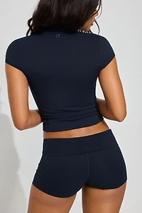 T-shirt SoftActive à demi-fermeture éclair