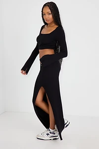 Maxi Slit Skirt