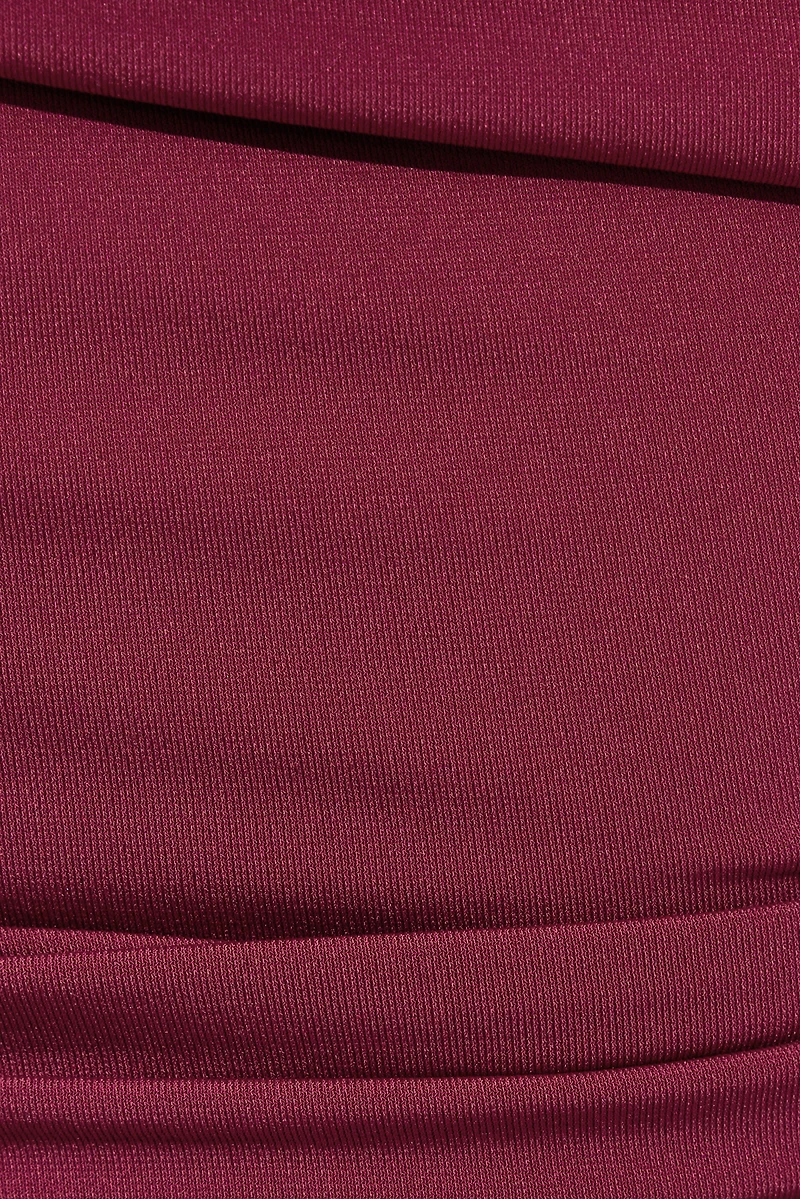 Deep Cowl Neck Halter Top