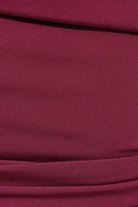 Deep Cowl Neck Halter Top